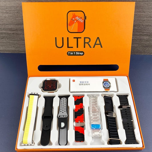 7 in 1 Smart Watch - 7 Straps Smart watch