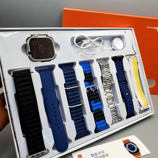 7 in 1 Smart Watch - 7 Straps Smart watch