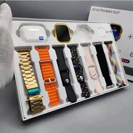 i20 Ultra Smart Watch + Earbuds
